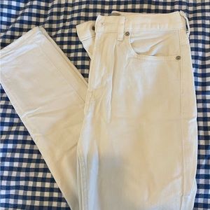 Everlane the high rise skinny jean size 26 cream/white color denim